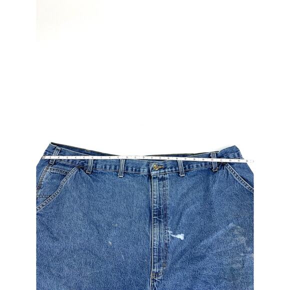 Carhartt Carpenter Jean Shorts Mens Size 50 Hammer Loop B28DPS 8” Inseam #2 - Picture 4 of 8